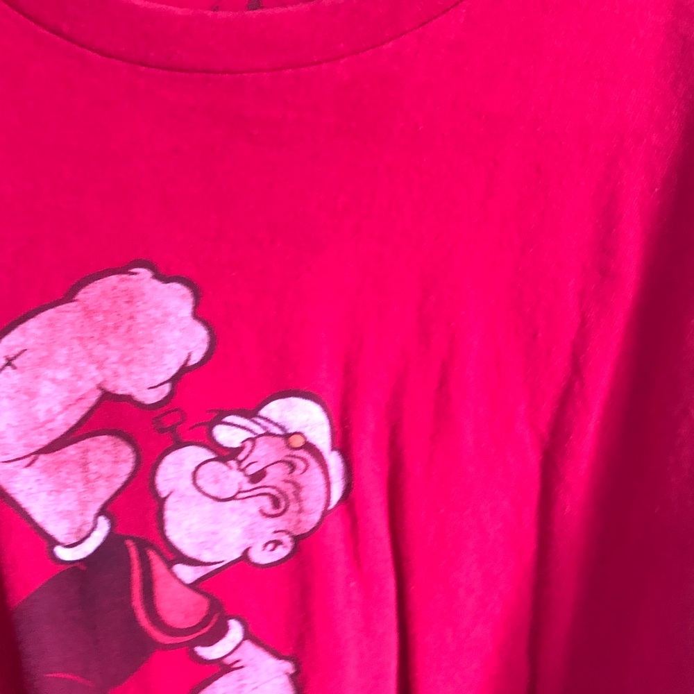 Mens Popeye Graphic Tee - Pink